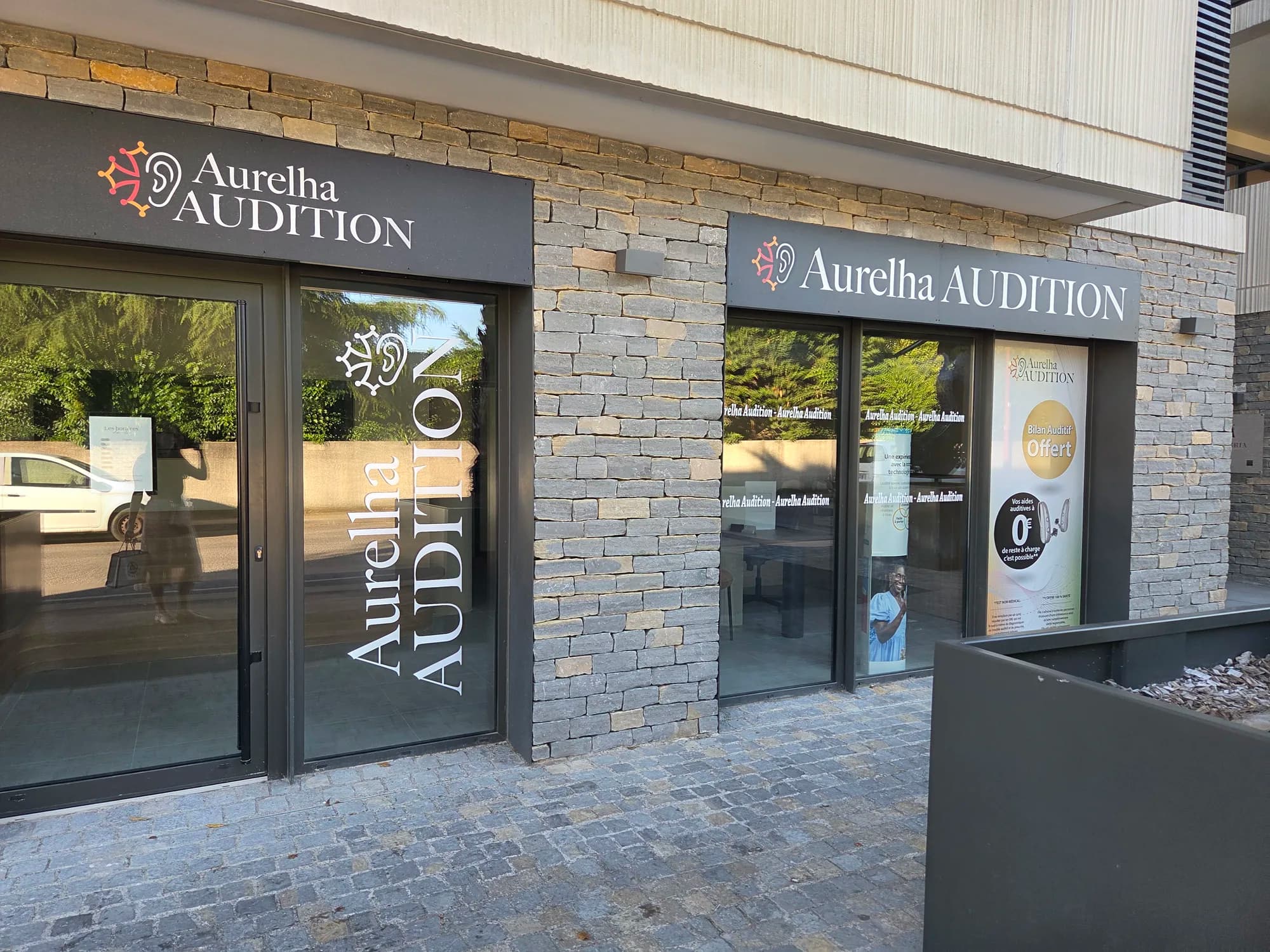 La façade de notre centre Aurelha Audition, à Baillargues.